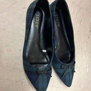 J Crew Plaid Flats